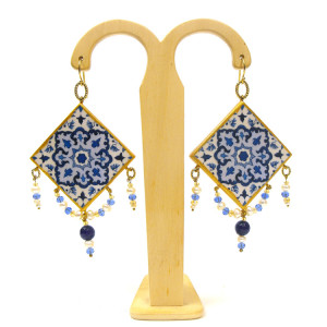Simona Maiolino bijoux in legno - Orecchini "Marrakech"