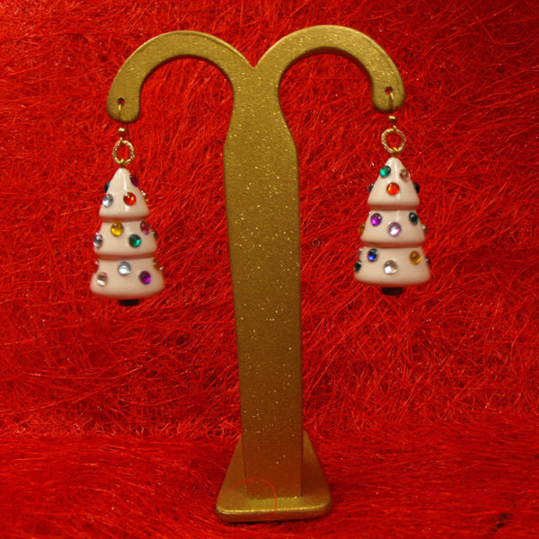 Simona Maiolino bijoux in legno – Orecchini “Natale”