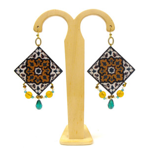 Simona Maiolino bijoux in legno - Orecchini "Marrakech"